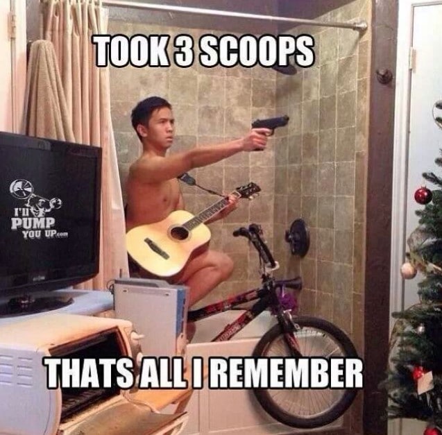 3 Scoops Pre Workout Meme