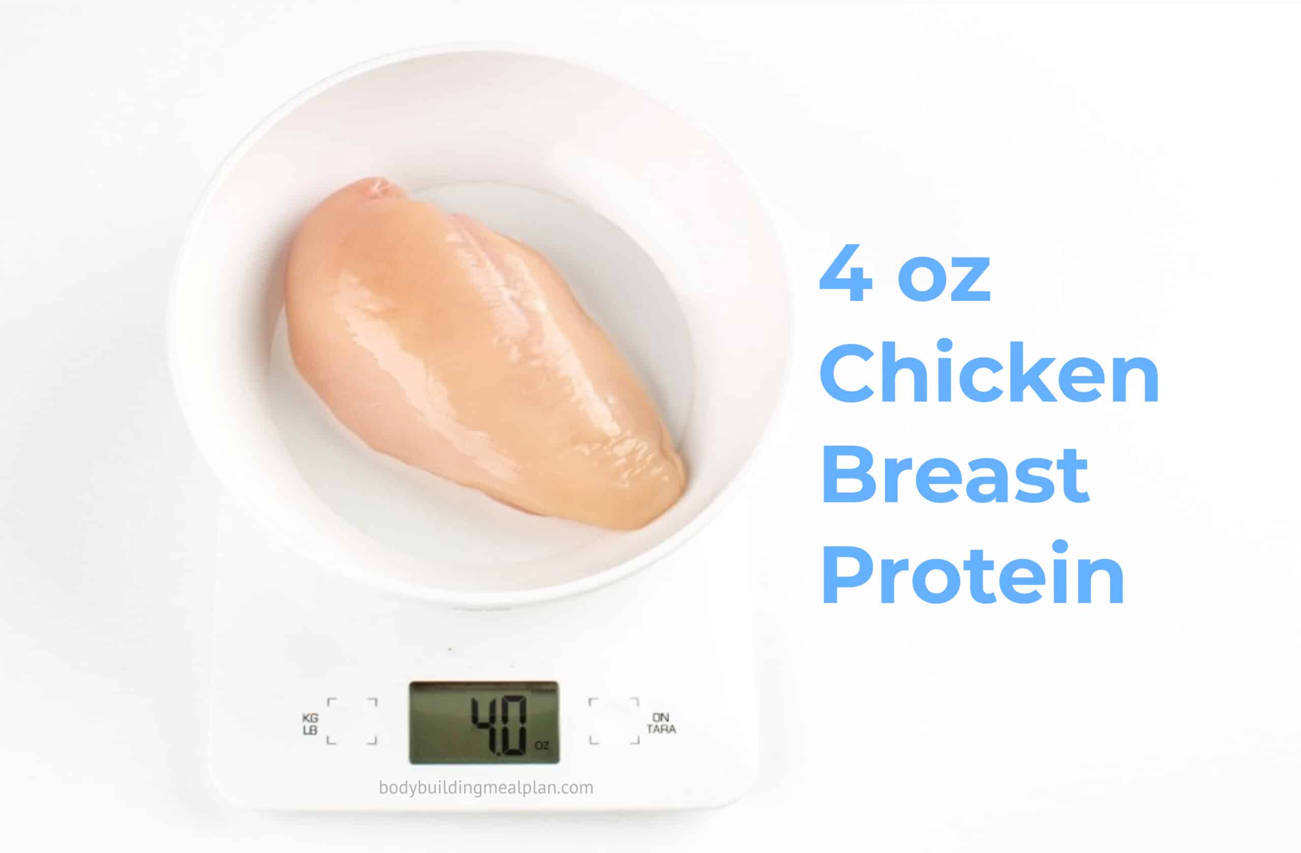 4 oz Chicken Breast Protein – Skinless/Skin, Raw/Cooked ...