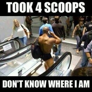 4 Scoops Pre Workout Meme