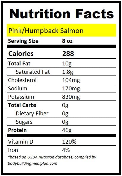 8 oz Salmon Protein Pink Humpback