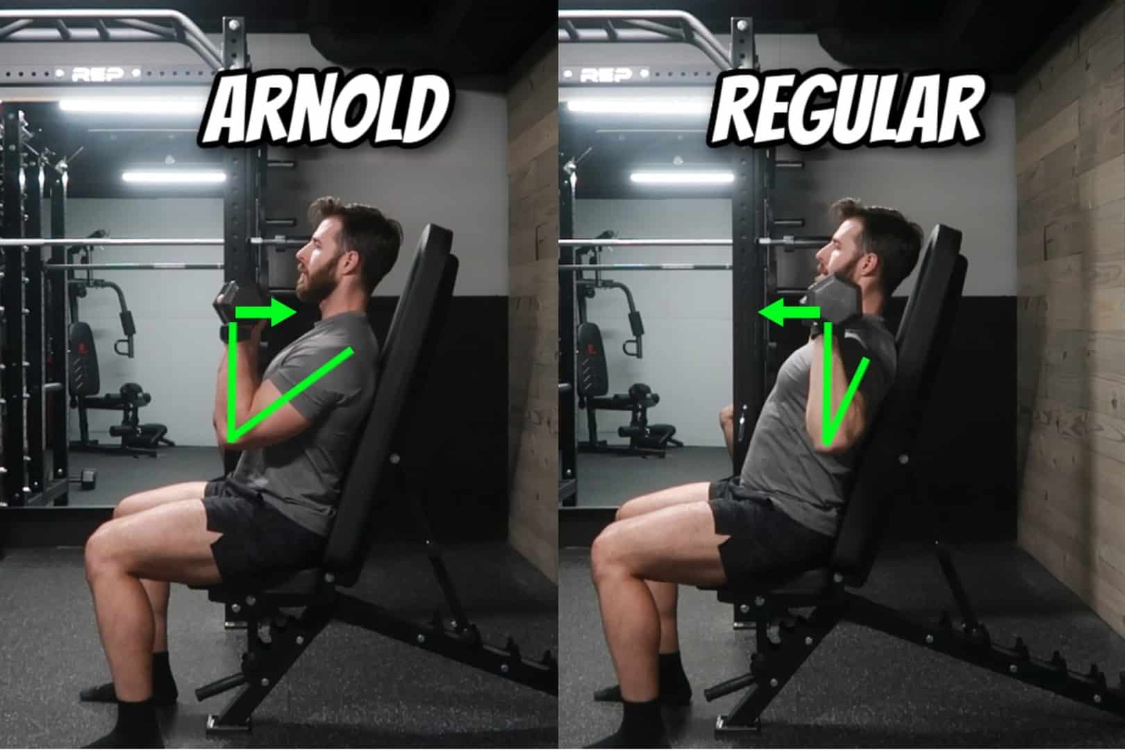 Arnold Press vs Shoulder Press Starting Position