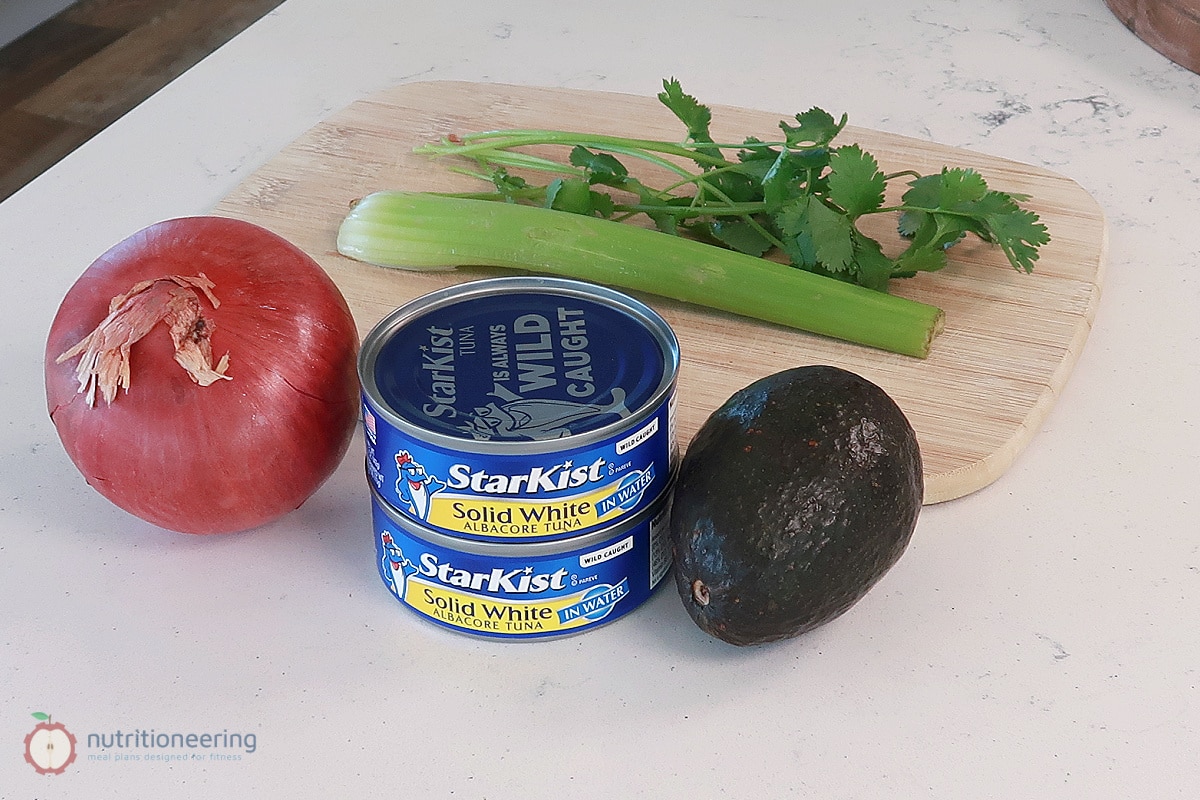 healthy grocery list tuna salad ingredients