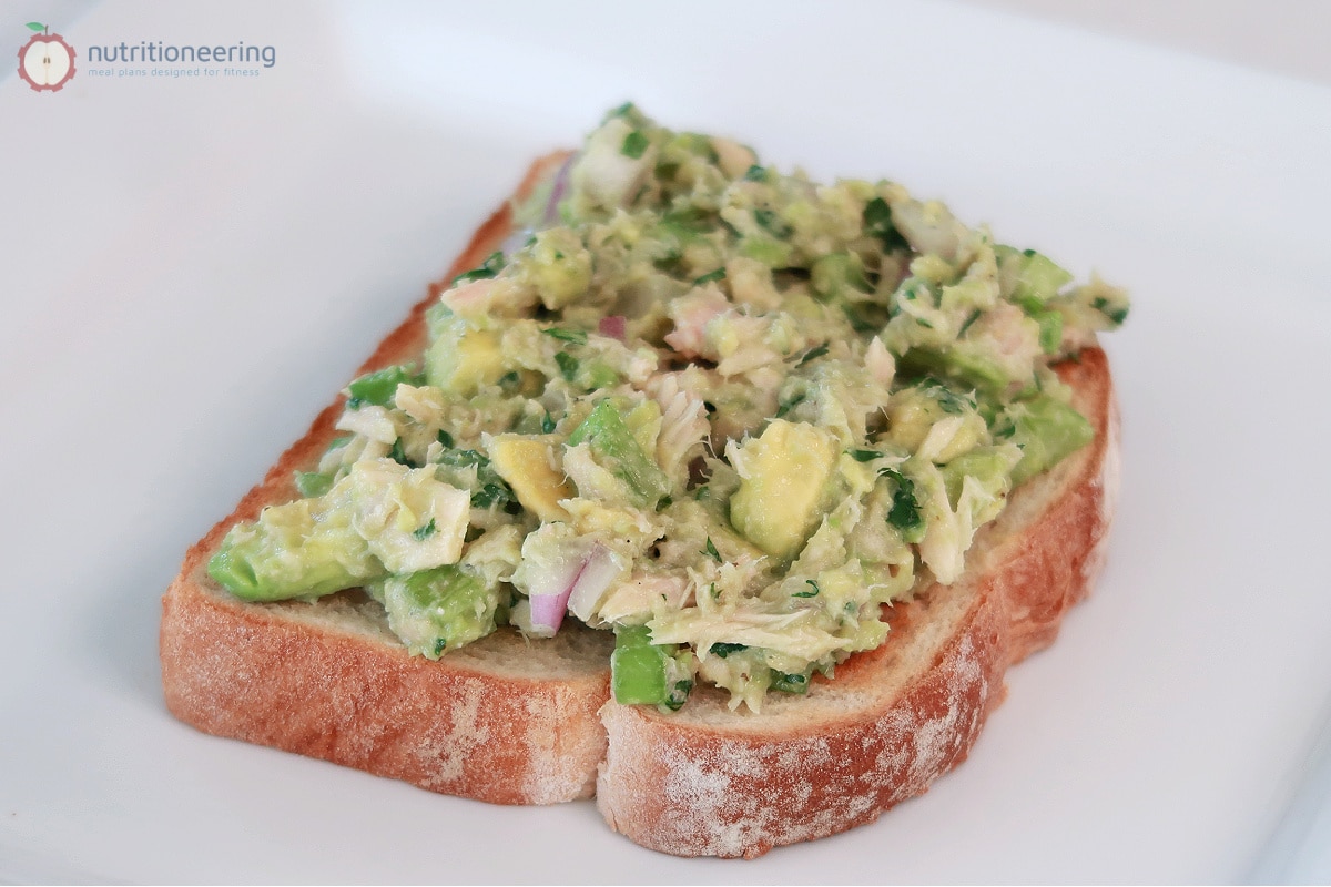 Avocado Tuna Salad on Toast