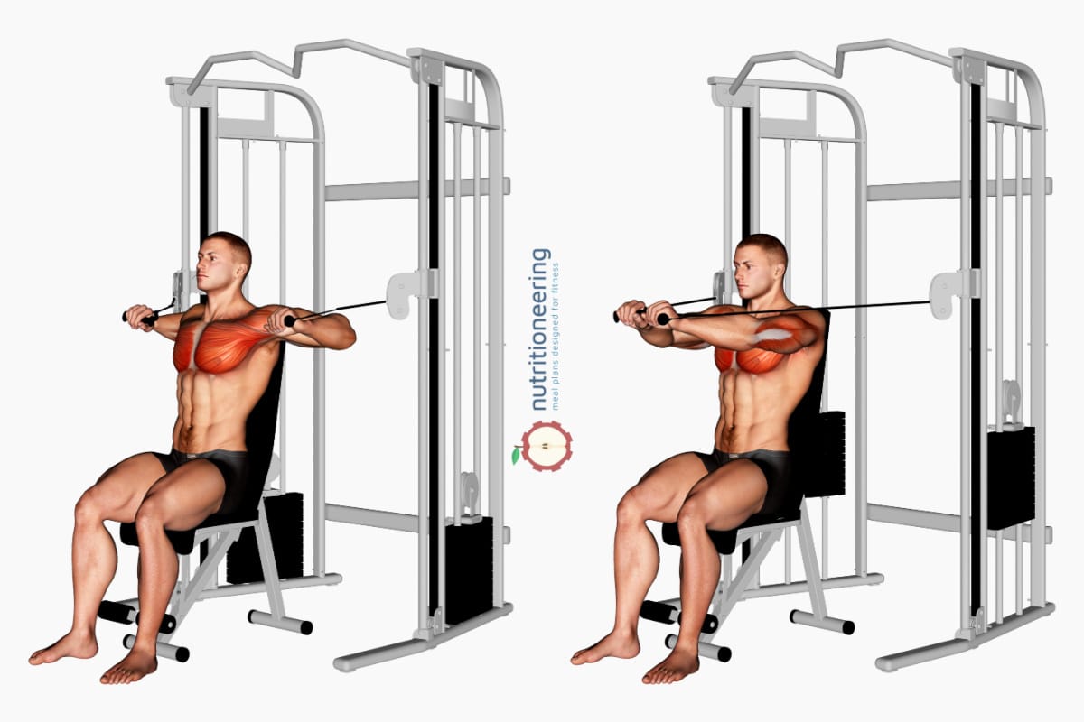Cable Chest Exercises Seated Press