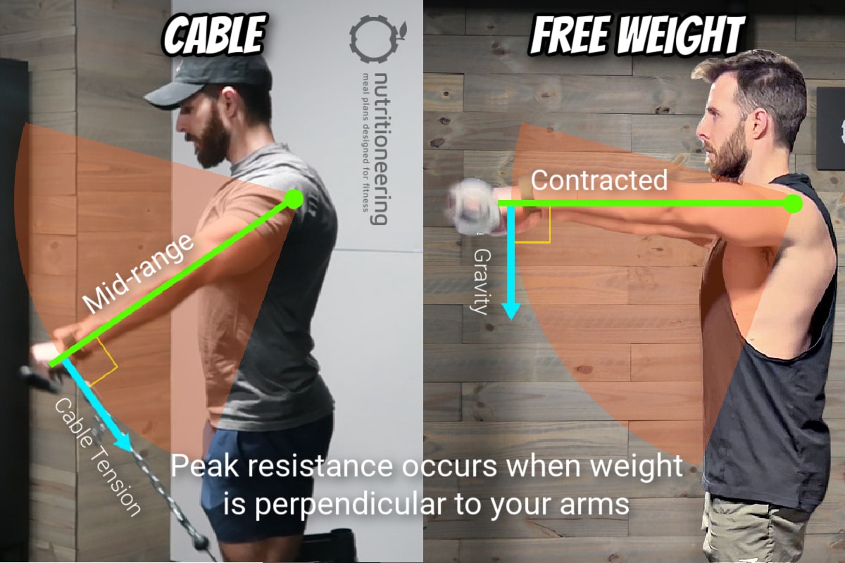 Cable Front Raise vs Barbell Front Raise