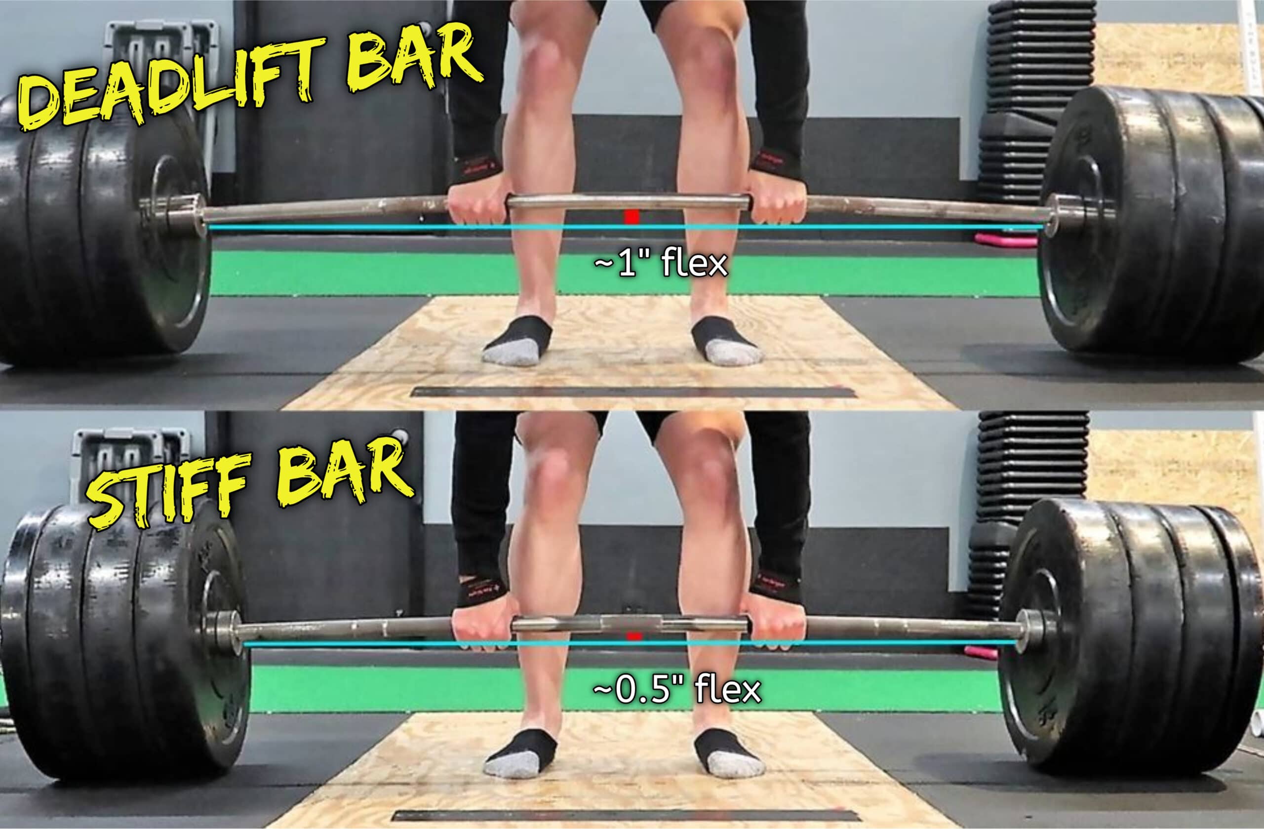 Deadlift Bar vs Stiff Bar Flex