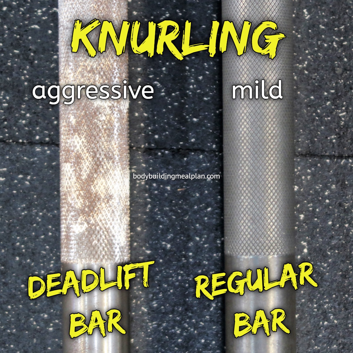 Deadlift Bar vs Stiff Bar Knurling