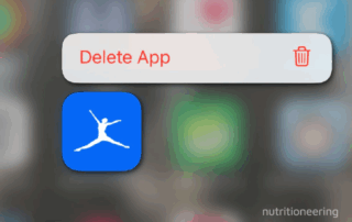 Delete Calorie Tracking App