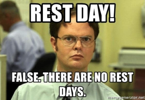 Dwight Rest Day Meme