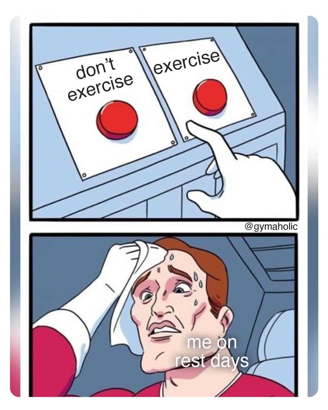 Exercise vs Don't Exercise Meme