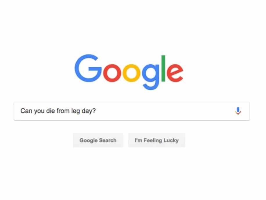 Google Leg Day Meme