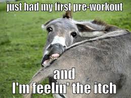 Itchy Ass Pre Workout Meme