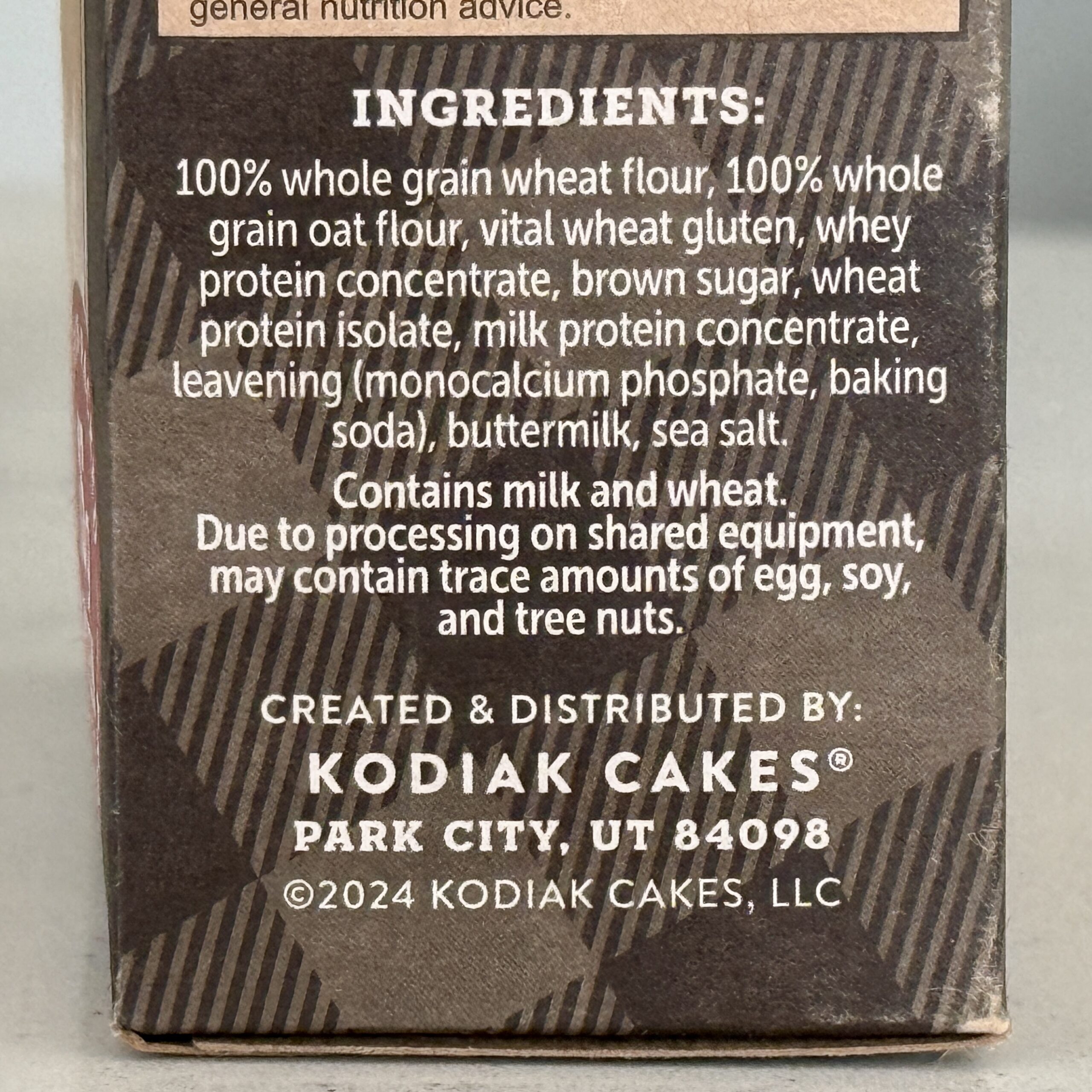 Kodiak Pancake Mix Ingredients List