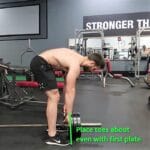 Landmine Row Foot Placement