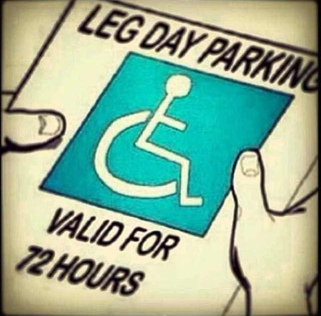 Leg Day Handicap Parking