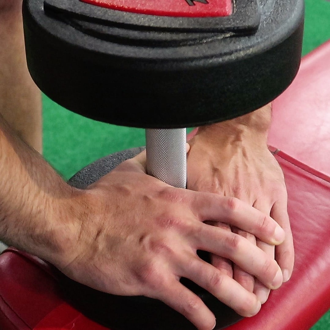 Dumbbell Pullover Hand Placement