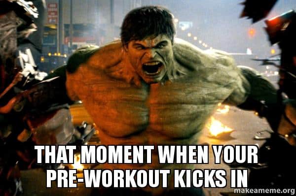 Pre Workout Meme Hulk