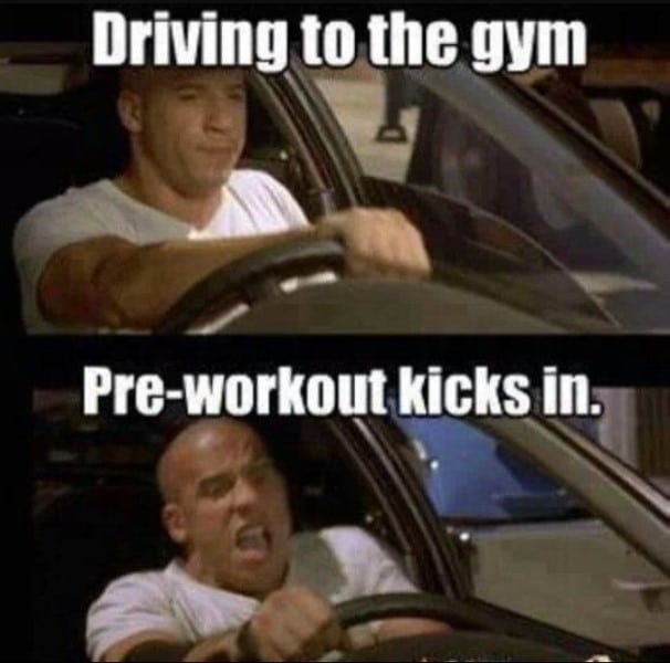 Pre Workout Meme Kicks In