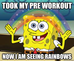 Pre Workout Meme SpongeBob