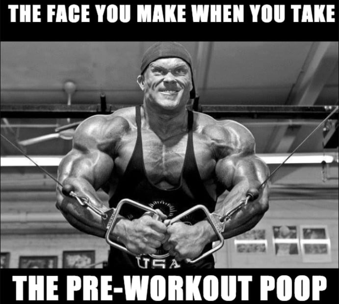 Pre Workout Poop Face Meme