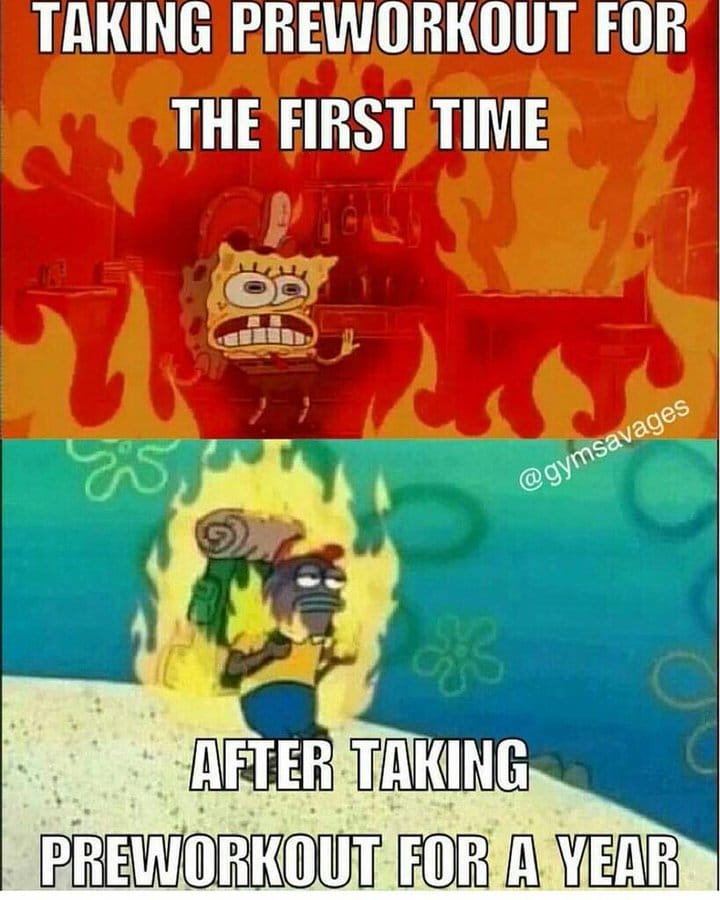 Pre Workout Tolerance Meme