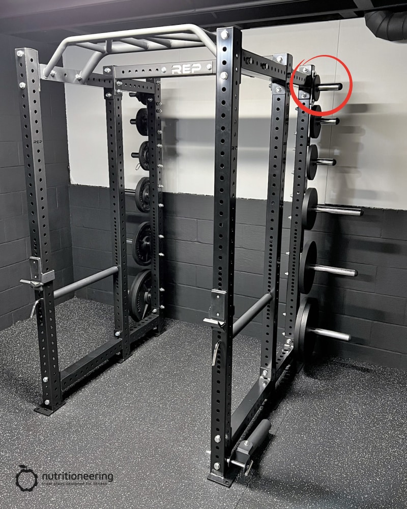 REP Fitness Power Rack 2.5lb horn