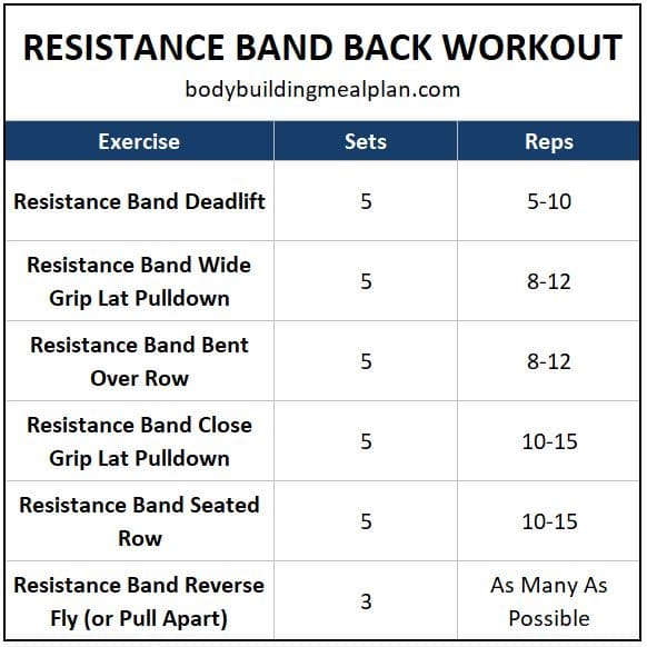 Resistance Band Back Exercises Workout