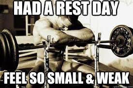 Small and Weak Rest Day Meme