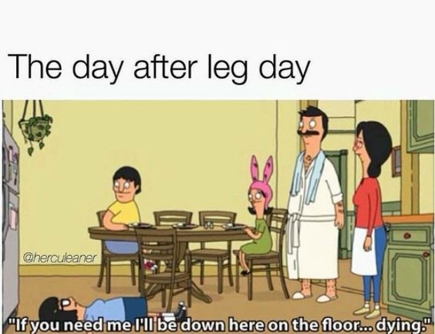 Tina Leg Day Meme