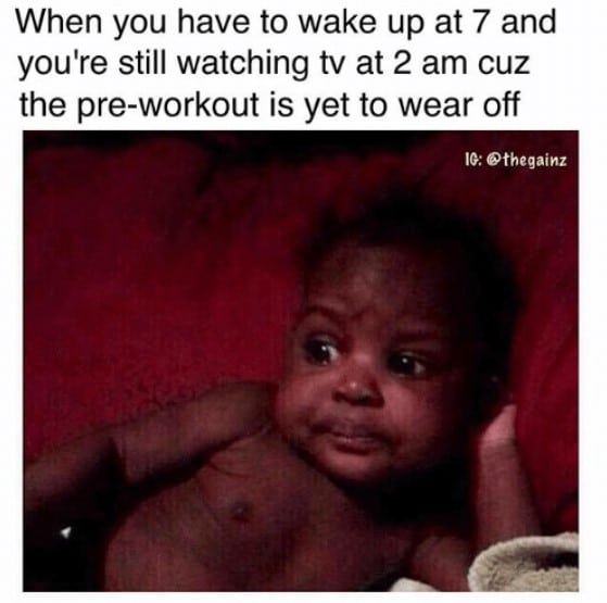 Waiting For Pre Workout to Wear Off Meme
