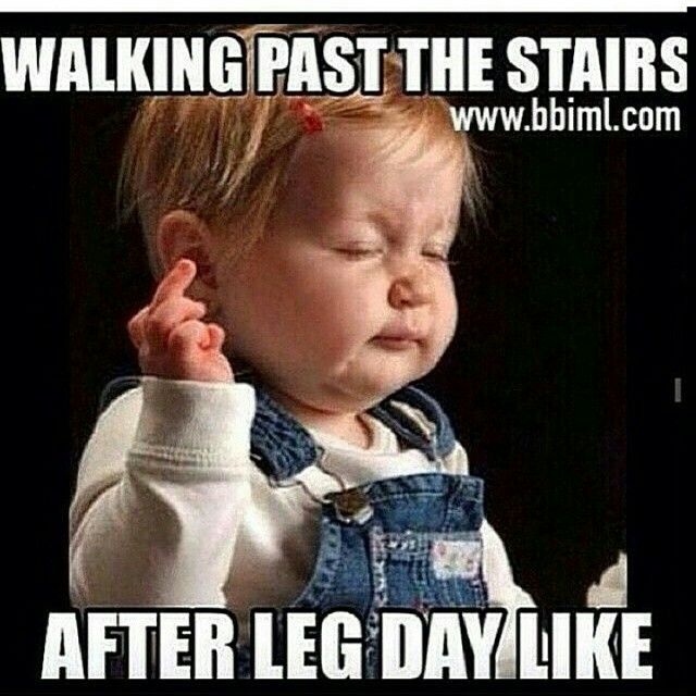Walking Past The Stairs Leg Day Meme