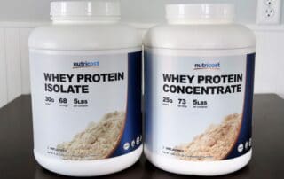 Whey Protein Isolate vs Concentrate Nutricost