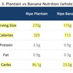 Whole Plantain vs Banana Nutrition