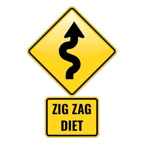 Zig Zag Diet Sign